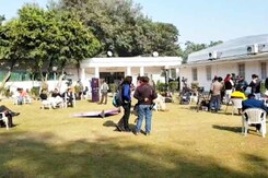 चुनावी नतीजों के बाद कांग्रेस मुख्यालय में पसरा सन्नाटा चुनावी नतीजों के बाद कांग्रेस मुख्यालय में पसरा सन्नाटा