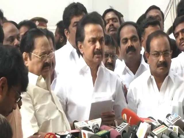 Video : DMK, Allies Walk Out Of Assembly As Governor Makes Maiden Speech