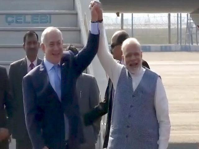 इजरायली प्रधानमंत्री बेंजामिन नेतन्याहू भारत पहुंचे