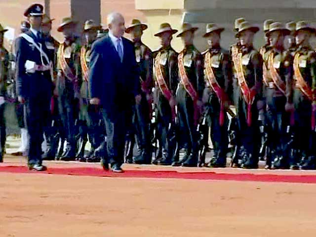 Benjamin Netanyahu Gets Ceremonial Welcome, PM Modi Present