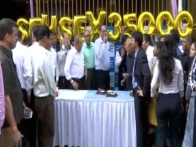 Video : Sensex Conquers 35,000, Nifty Hits 10,800 As Records Tumble