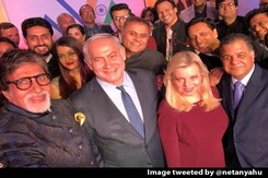 In Mumbai, An Oscars-Style Selfie For Israel PM Taken By Amitabh Bachchan In Mumbai, An Oscars-Style Selfie For Israel PM Taken By Amitabh Bachchan