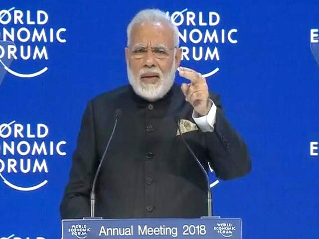 Video : Prime Minister Modi Scores An Ace In Davos On Climate Change