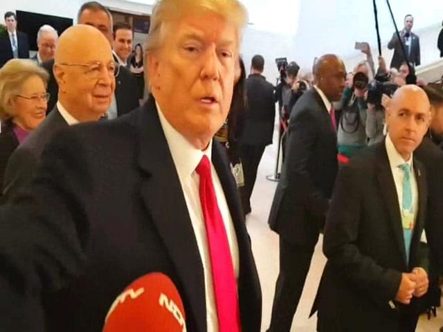 Video : Watch: What Donald Trump Said To NDTV At Davos