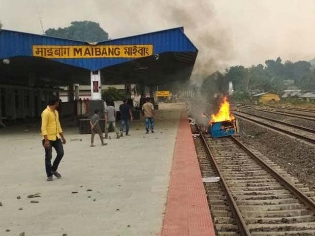 Video : Trains Blocked For 2 Days, Curfew In Assam Town As Police Firing Kills Two