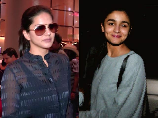 Celeb Spotting! Alia Bhatt Outside A Restaurant & Sunny Leone At The Airport