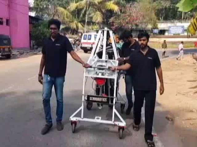 In Trial Run, Manhole-Cleaning Robot Replaces Humans In Kerala