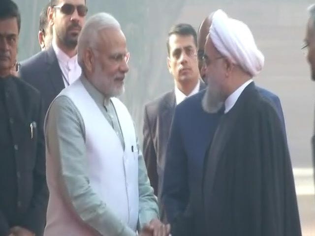 Video : Iranian President Hassan Rouhani's Statement After Ceremonial Welcome In Delhi