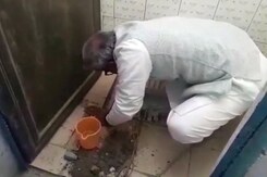 बीजेपी सांसद जनार्दन मिश्र ने खुद साफ किया सरकारी स्कूल का शौचालय बीजेपी सांसद जनार्दन मिश्र ने खुद साफ किया सरकारी स्कूल का शौचालय