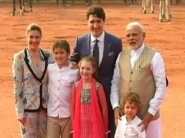 Justin Trudeau Welcomed At Rashtrapati Bhavan, Meets PM Modi