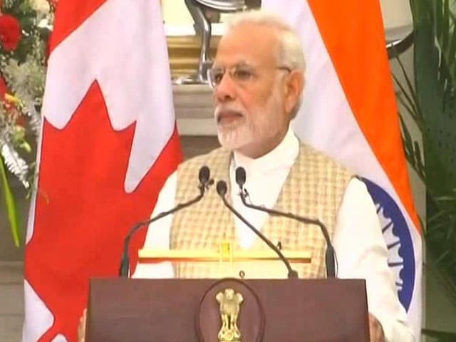 Video : "Terrorism A Danger For Both India, Canada": PM Modi In Joint Briefing