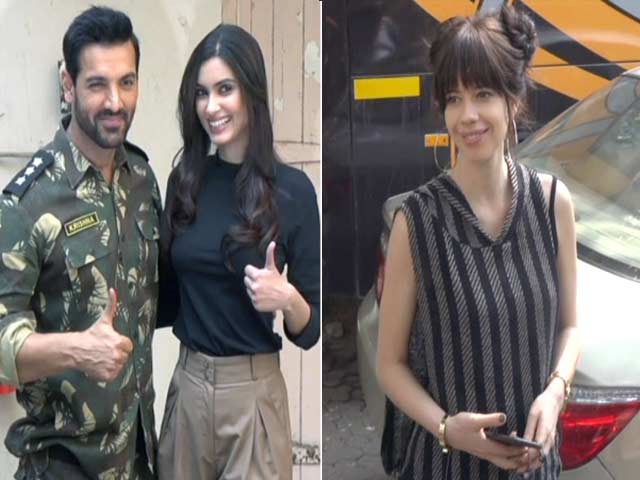 ​​Celeb Spotting! John Abraham, Diana Penty & Kalki Koechlin At Mehboob Studios