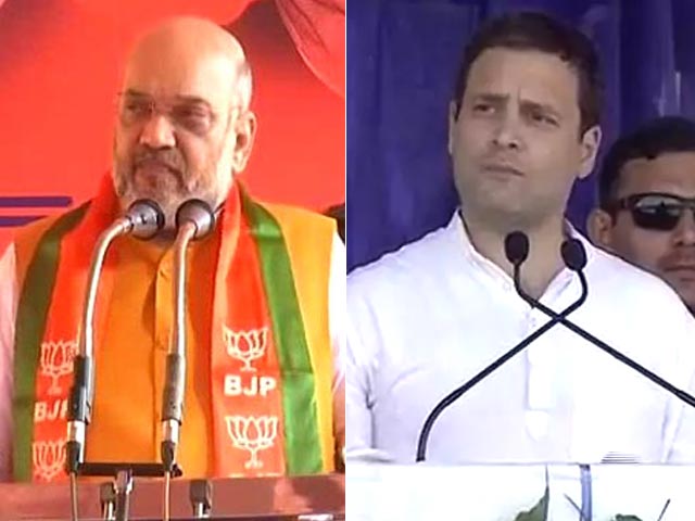 In Karnataka, Amit Shah, Rahul Gandhi Face Off With Parallel Campaigns