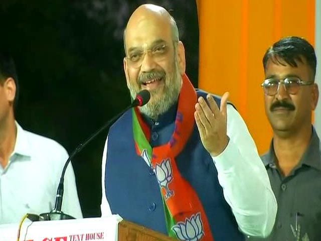 Video : At Karnataka Rally, Amit Shah Mocks, Mimics Rahul Gandhi. Watch