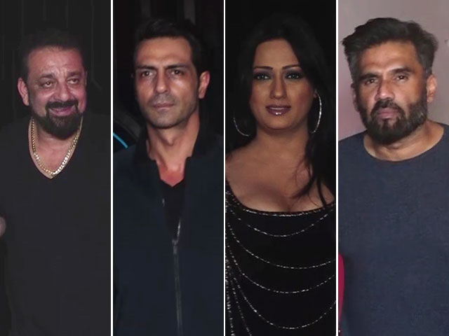 Spotted! Sanjay Dutt, Suniel Shetty & Others At An Event In Mumbai