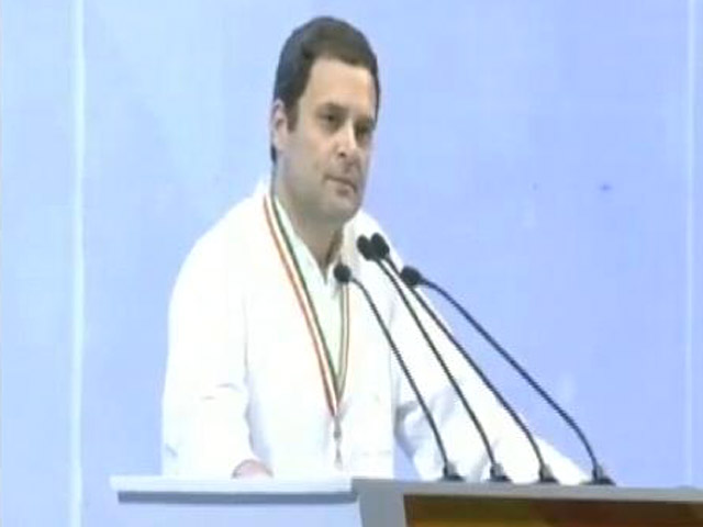 कांग्रेस महाधिवेशन में राहुल बोले- हाथ का निशान लोगों को जोड़ेगा