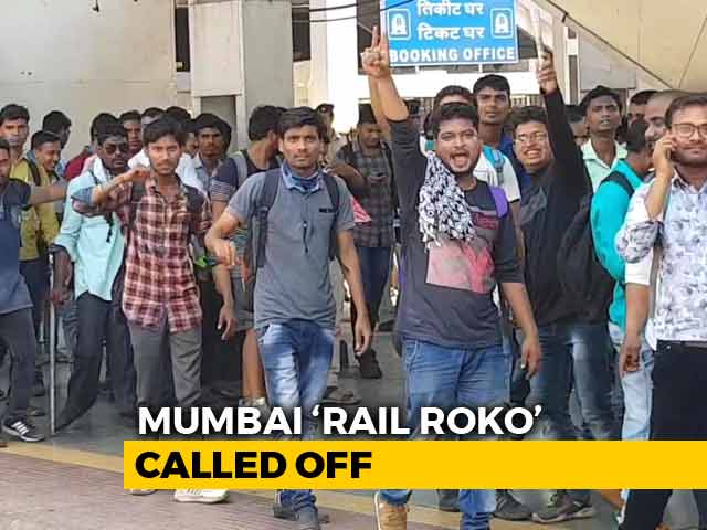 Video : 30 Mumbai Trains Cancelled As Job-Seekers Sat On Rail Tracks