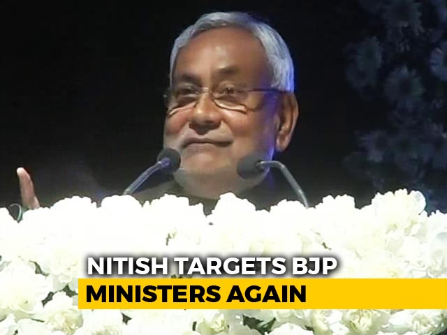 It's Not About Votes But Harmony, Nitish Kumar's Jibe At Union Ministers