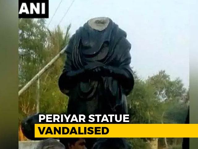 Video : CRPF Jawan Arrested For Vandalising Periyar Statue, Blames Drunk Stupor