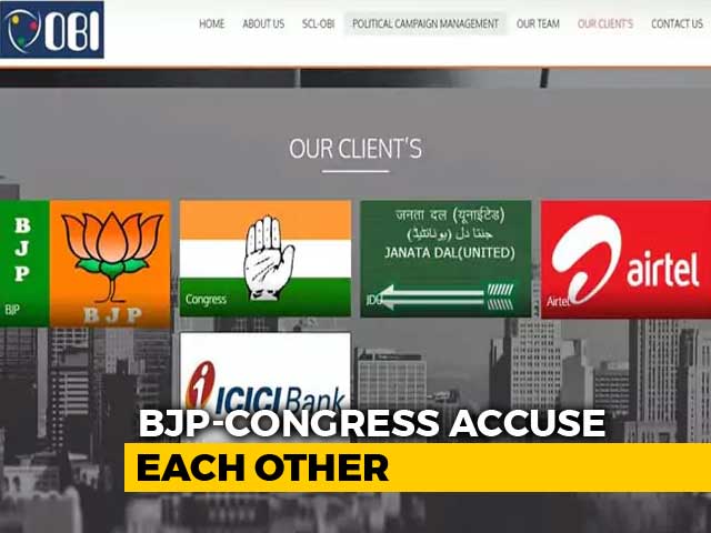 Video : BJP, Congress Deny Links To Cambridge Analytica, Records Show Otherwise