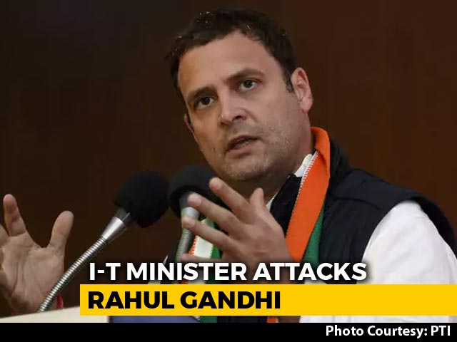 Cambridge Analytica Behind Rahul Gandhi's 'Gabbar Singh Tax' Jibe, Minister Implies