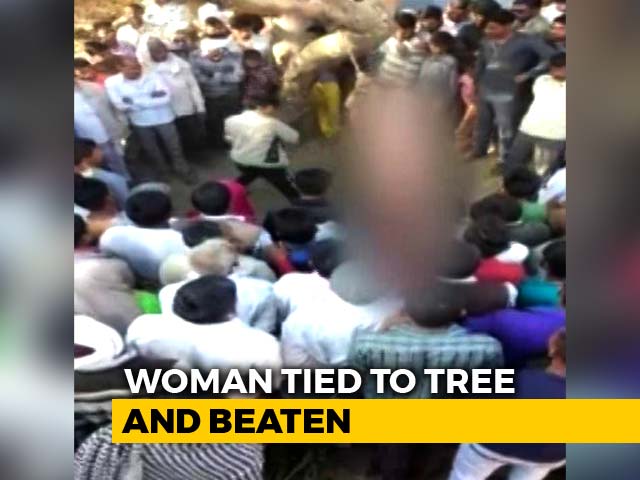 Video : Woman Tied To Tree, Flogged In Full Public View, Just 60 km From Delhi