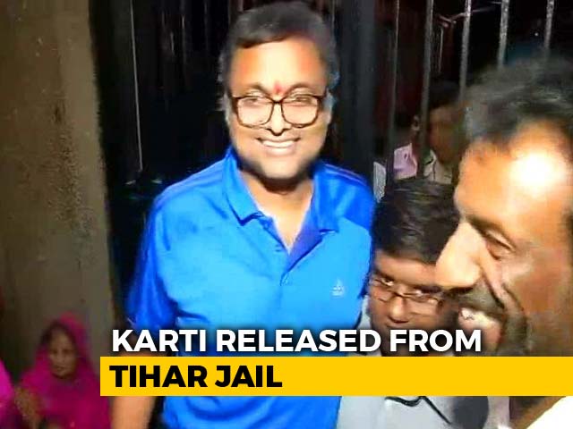 Karti Chidambaram, Arrested In Corruption Case, Walks Out Of Tihar Jail