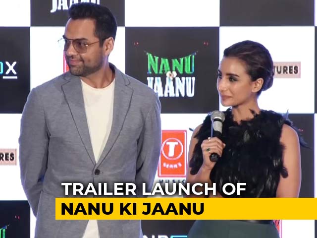 Abhay Deol & Patralekha At The Trailer Launch Of <i>Nanu Ki Jaanu</i>