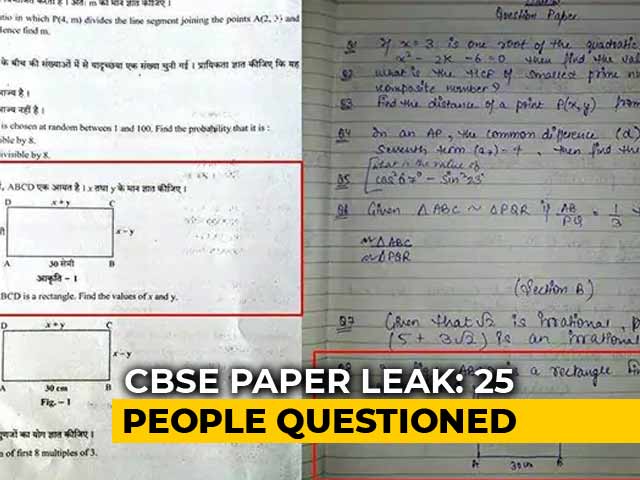 Video : 5 Tutors, 18 Students Questioned By Police In CBSE Paper Leak Case