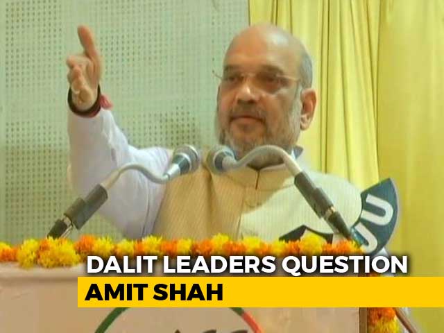 Video : Amit Shah Braves Dalit Anger In Karnataka Over Minister's Comments