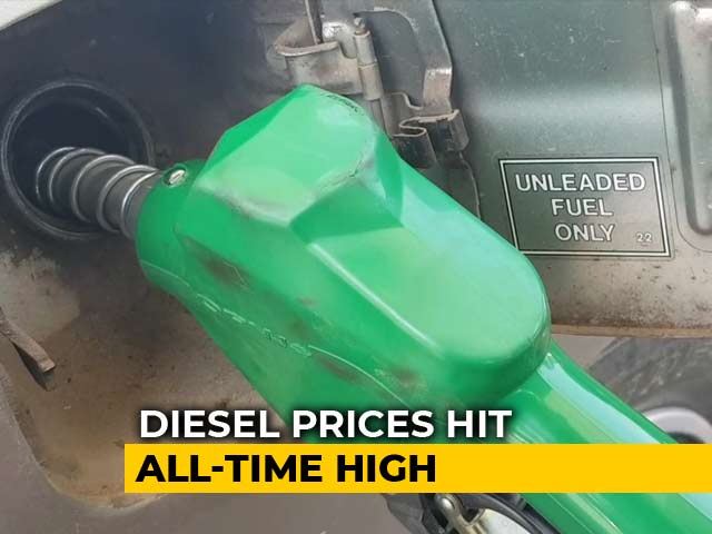 Diesel At Record High, Petrol Hits 4-Year Peak