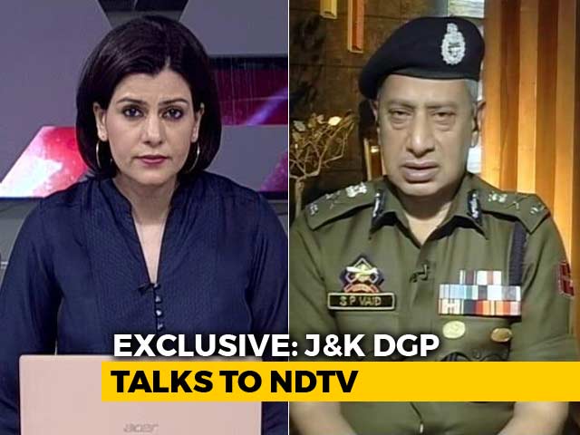 "Blow To Terrorist Leadership In Valley,"  Jammu And Kashmir DGP Tells NDTV