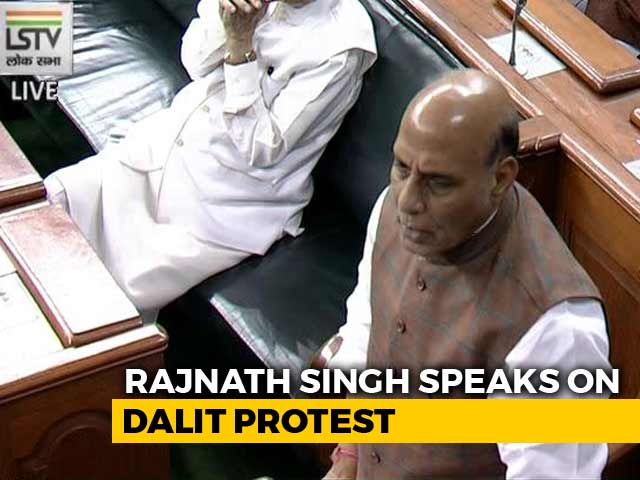 Video : Rajnath Singh Speaks On Dalit Protests Of <i>Bharat Bandh</i> Amid Protests