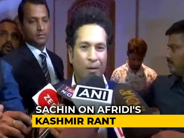 "No Outsider Needs To Tell Us": Sachin Tendulkar Slams Shahid Afridi