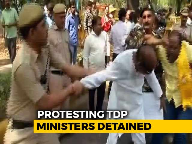 TDP Lawmakers Detained Near PM's Residence, Arvind Kejriwal Visits Them