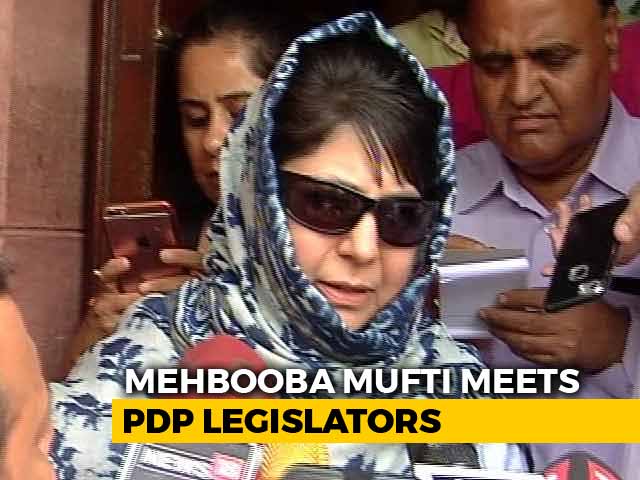After Exit Of 2 Ministers, Crucial Meetings At BJP, Mehbooba Mufti Camps