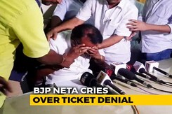 BJP Leader Weeps At Not Making Candidates' List, Meltdown On Camera BJP Leader Weeps At Not Making Candidates' List, Meltdown On Camera