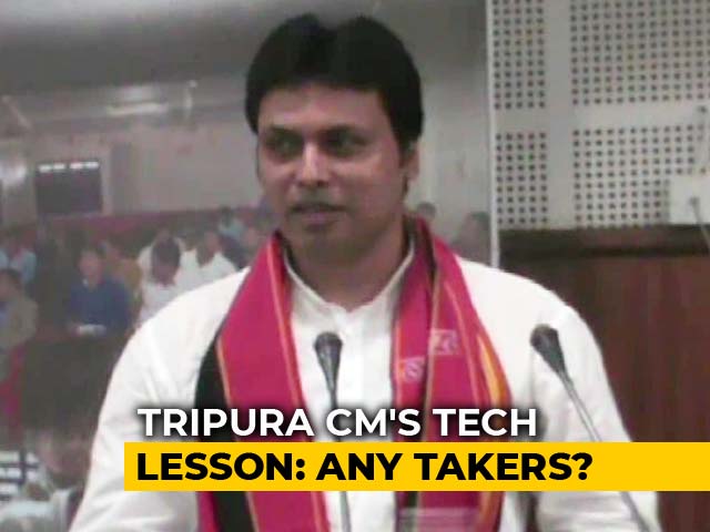 Video : In Mahabharata, Tripura Chief Minister Finds Proof Of Internet