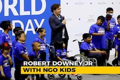 Robert Downey Jr Takes <i>The Avengers</i> Oath With NGO Kids Robert Downey Jr Takes <i>The Avengers</i> Oath With NGO Kids