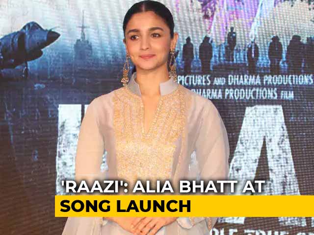 <i>Raazi</i>: Alia Bhatt At <i>Ae Watan</i> Song Launch