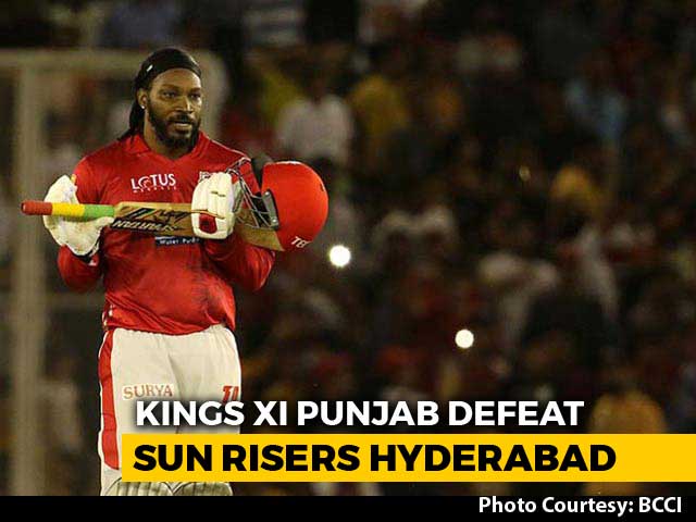 Chris Gayle's Sixth Ton Helps Kings XI Punjab Defeat Sun Risers Hyderabad