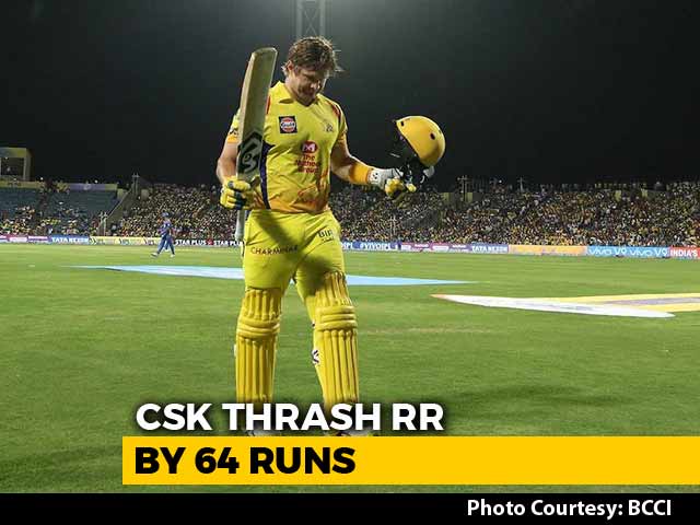 Shane Watson Ton Propels Chennai Super Kings To A 64-Run Win Over Rajasthan Royals