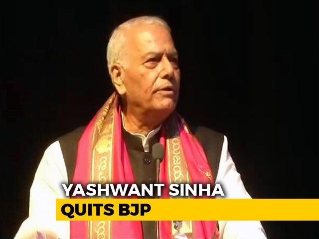 Yashwant Sinha Quits BJP, Says "Taking Sanyas From Party Politics"
