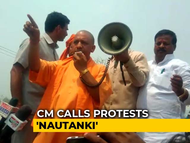 Video : 'Stop This <i>Nautanki</i>': Yogi Adityanath To Protesters After 13 Children Dead In Accident