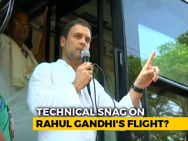 Video : After Flight Scare, Team Rahul Gandhi Alleges "Intentional Tampering"