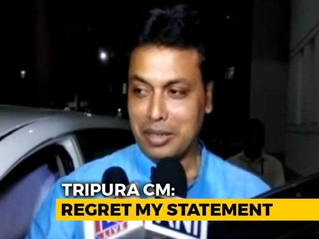 Video : To Diana Hayden Brown-And-Proud Rebuke, Tripura Chief Minister's Apology