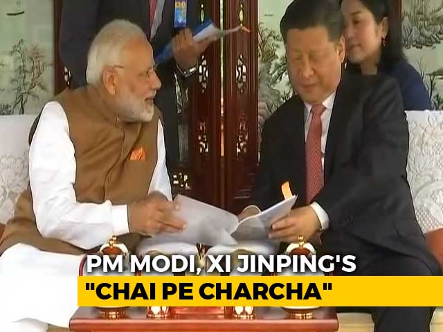Video : PM Modi, Xi Jinping's "Chai Pe Charcha" In China