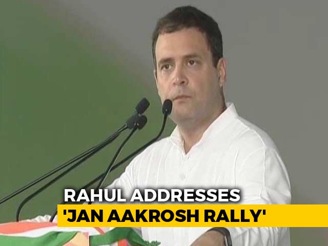 Video : Rahul Gandhi Targets PM, Amit Shah At Mega Rally In Delhi