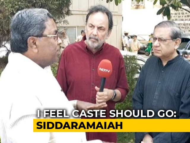 Video : Caste Still A Factor, Says Siddaramaiah On 2018 Karnataka Elections