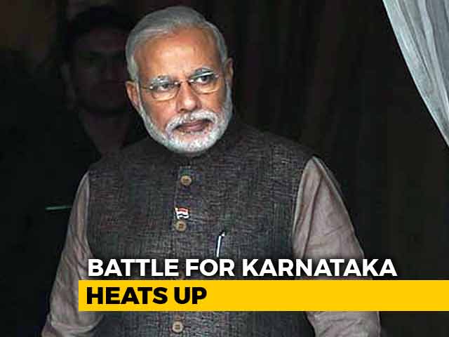 Video : As PM Modi Begins Karnataka Campaign, Siddaramaiahs Tweet Attack